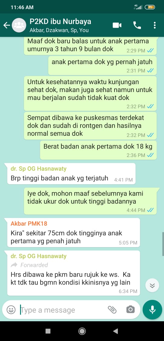 Diskusi dengan dr. Hasnawaty, SP OG